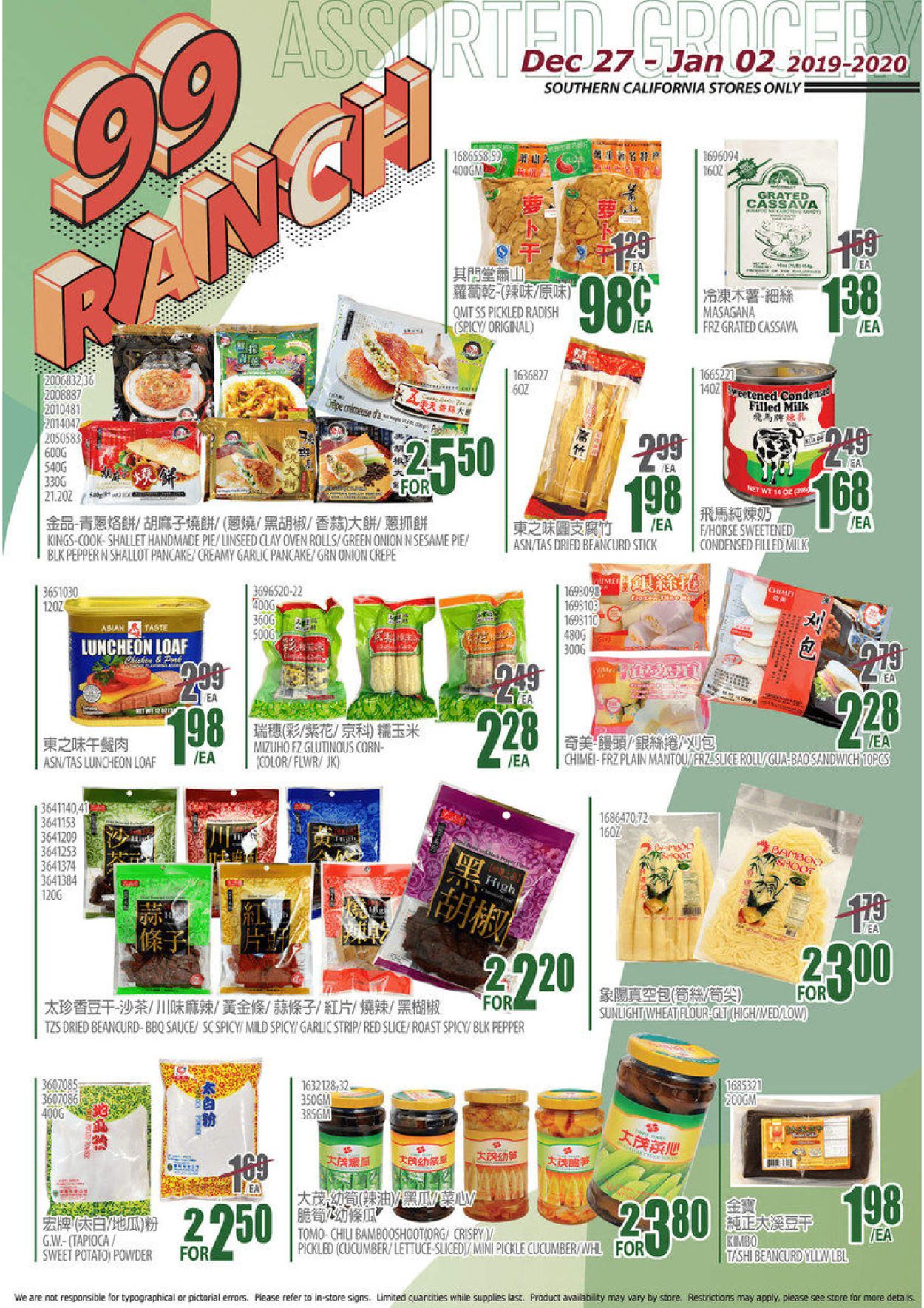 Catalogue 99 Ranch from 12/27/2019