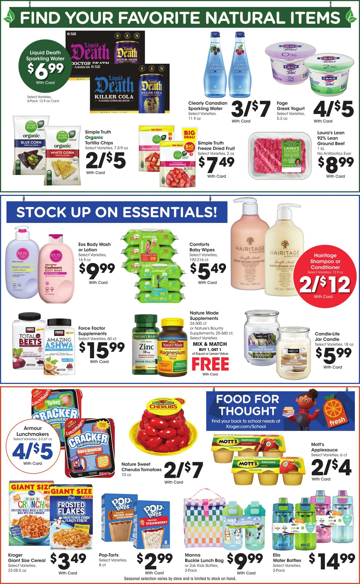 Catalogue Kroger from 07/30/2025