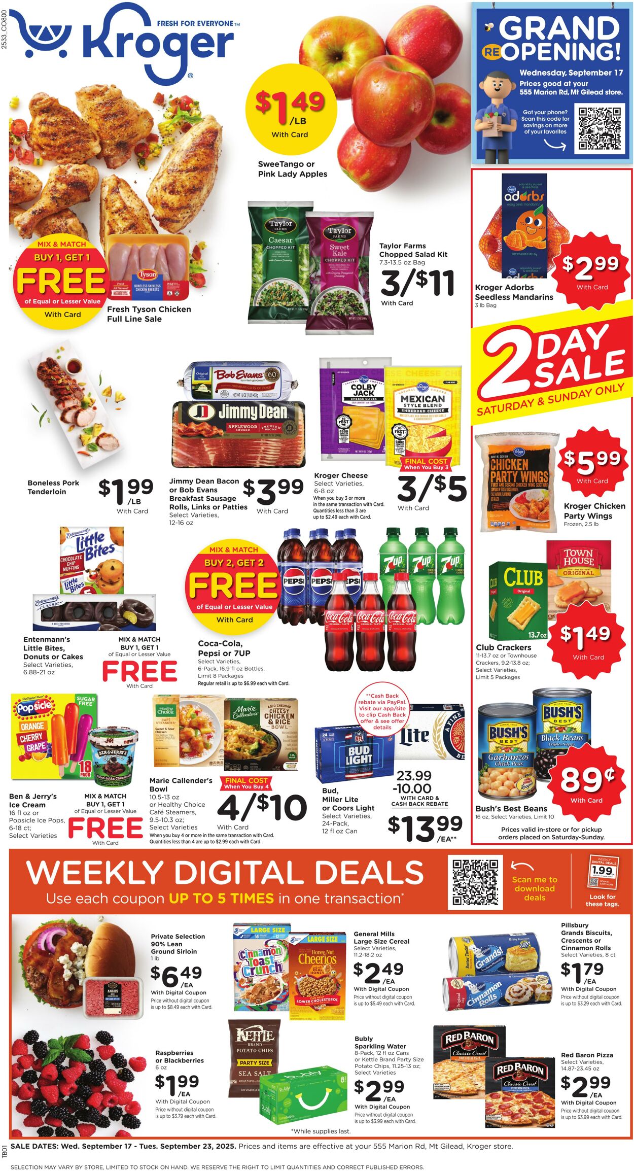 Catalogue Kroger from 09/17/2025