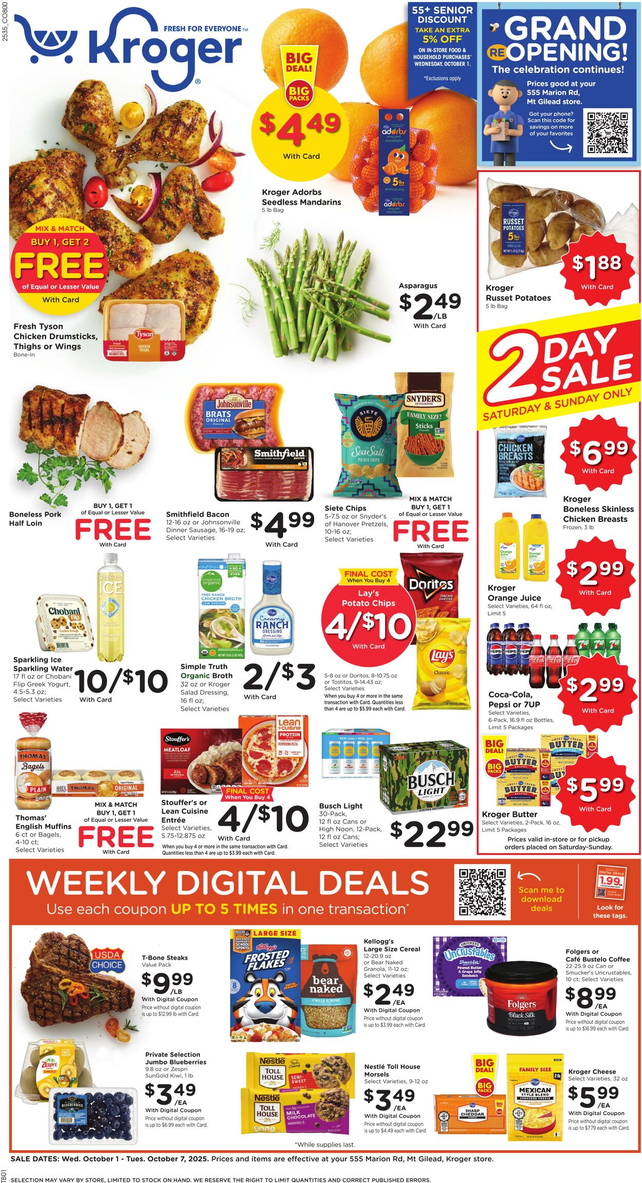 Catalogue Kroger from 10/01/2025