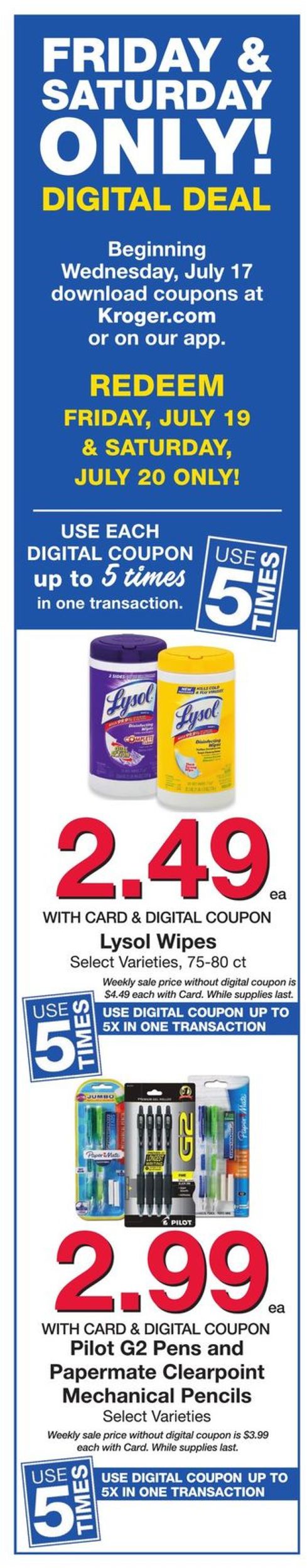Catalogue Kroger from 07/17/2019