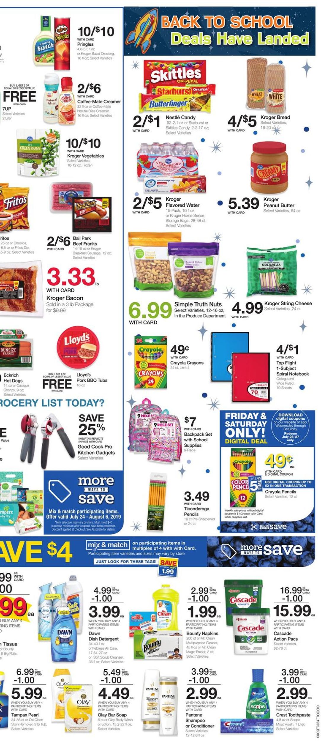 Catalogue Kroger from 07/24/2019