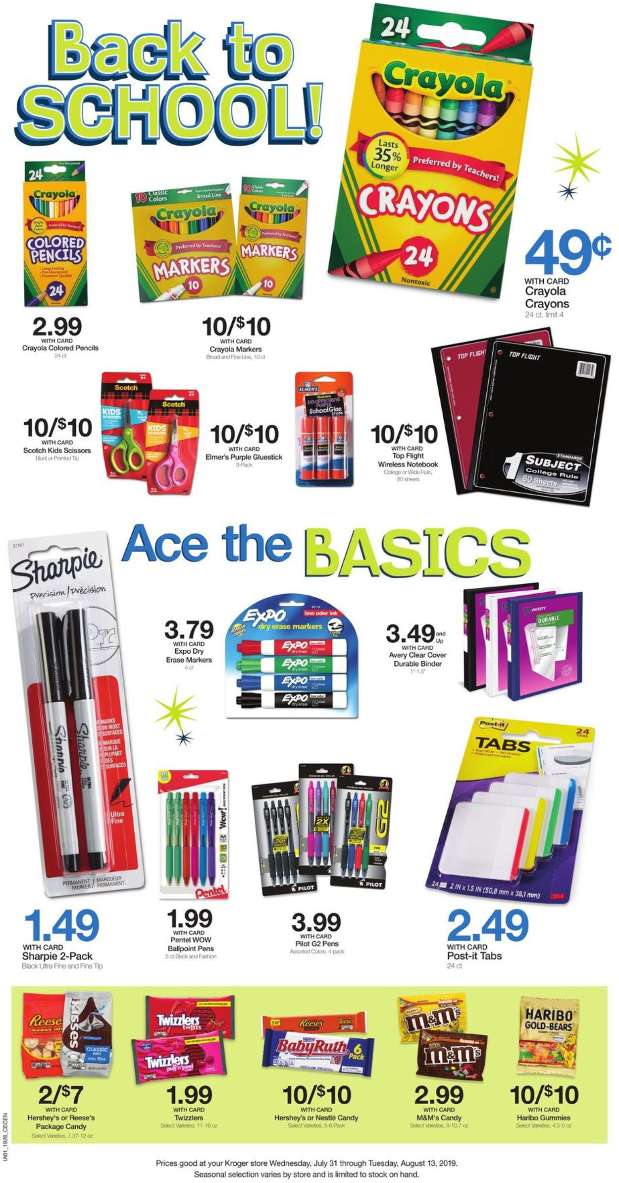 Catalogue Kroger from 07/31/2019