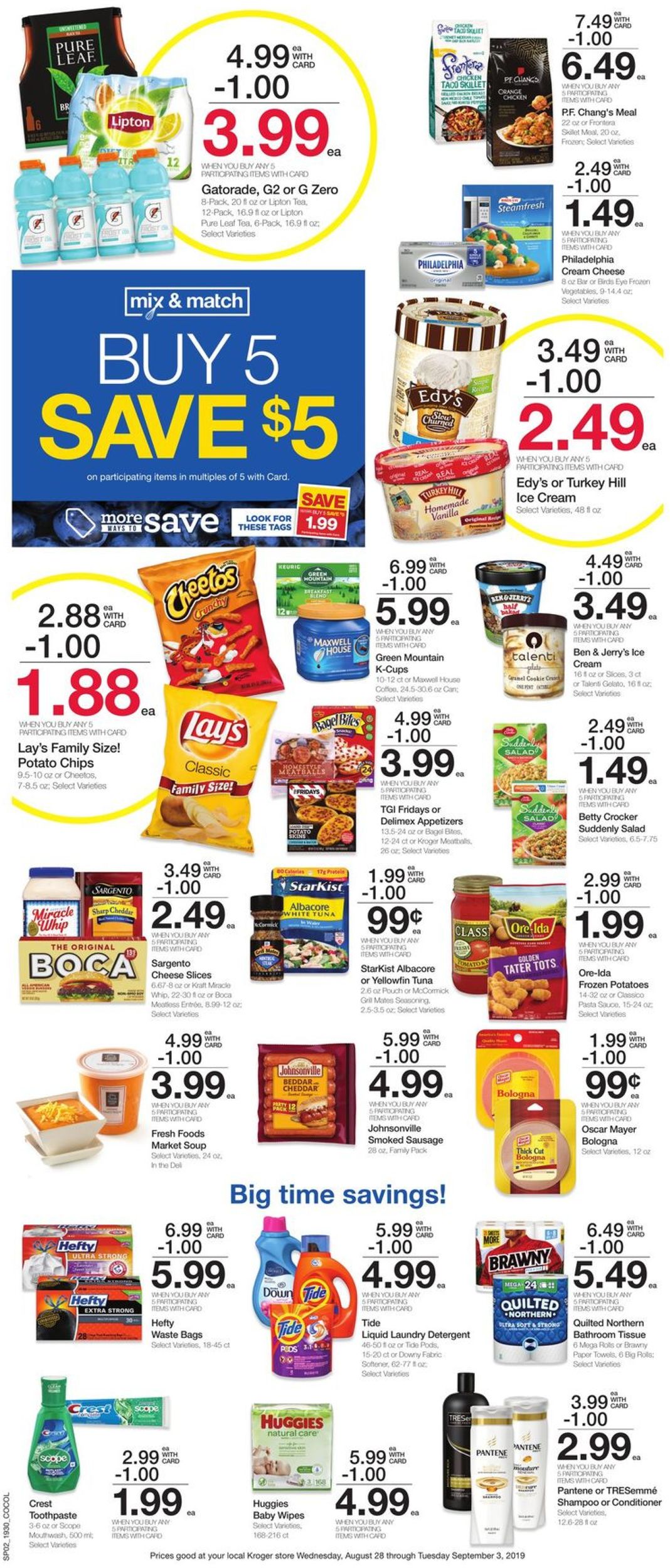 Catalogue Kroger from 08/28/2019