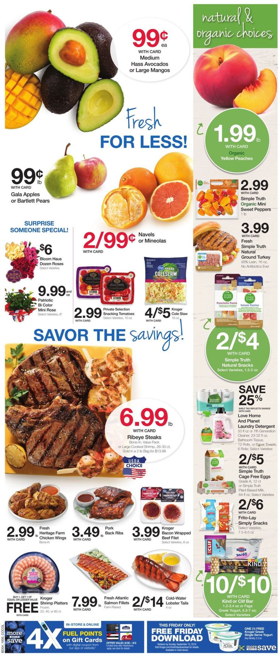 Catalogue Kroger from 08/28/2019