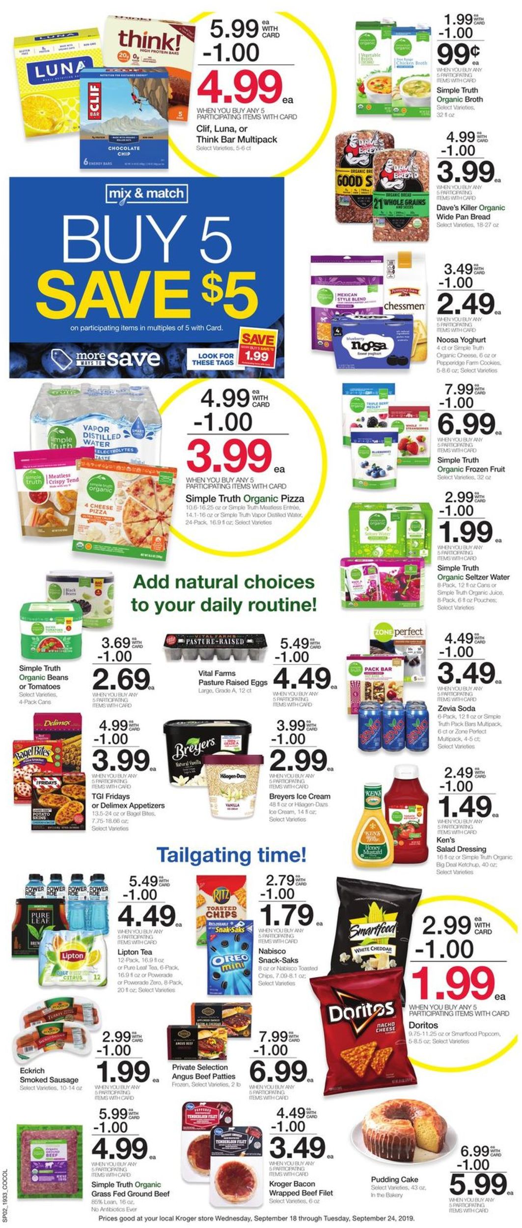 Catalogue Kroger from 09/18/2019