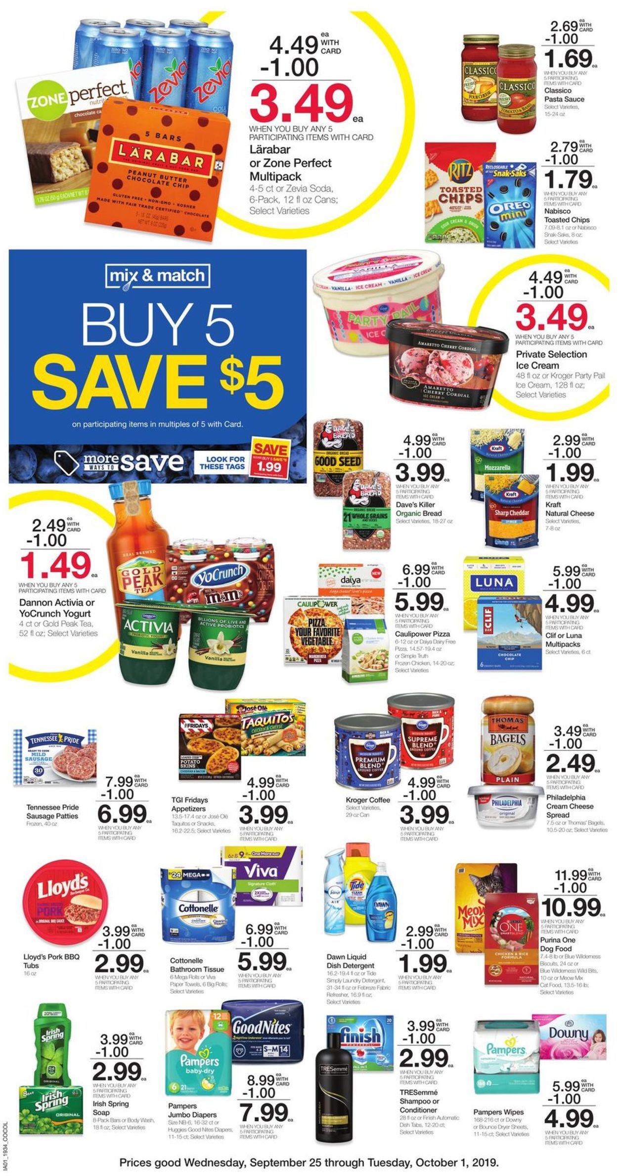 Catalogue Kroger from 09/25/2019