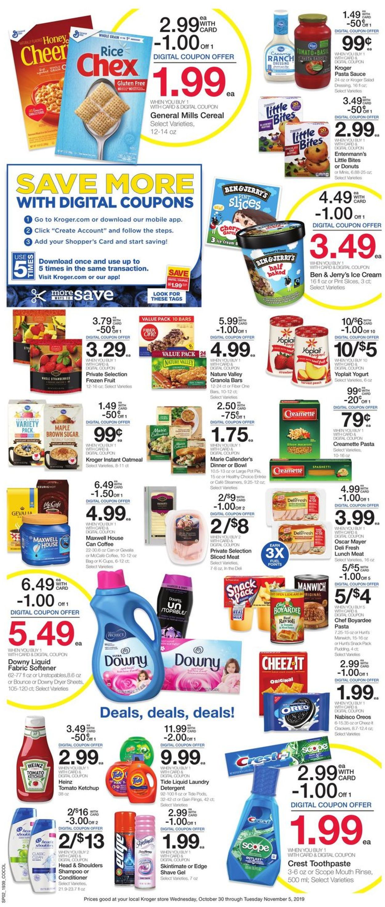 Catalogue Kroger from 10/30/2019