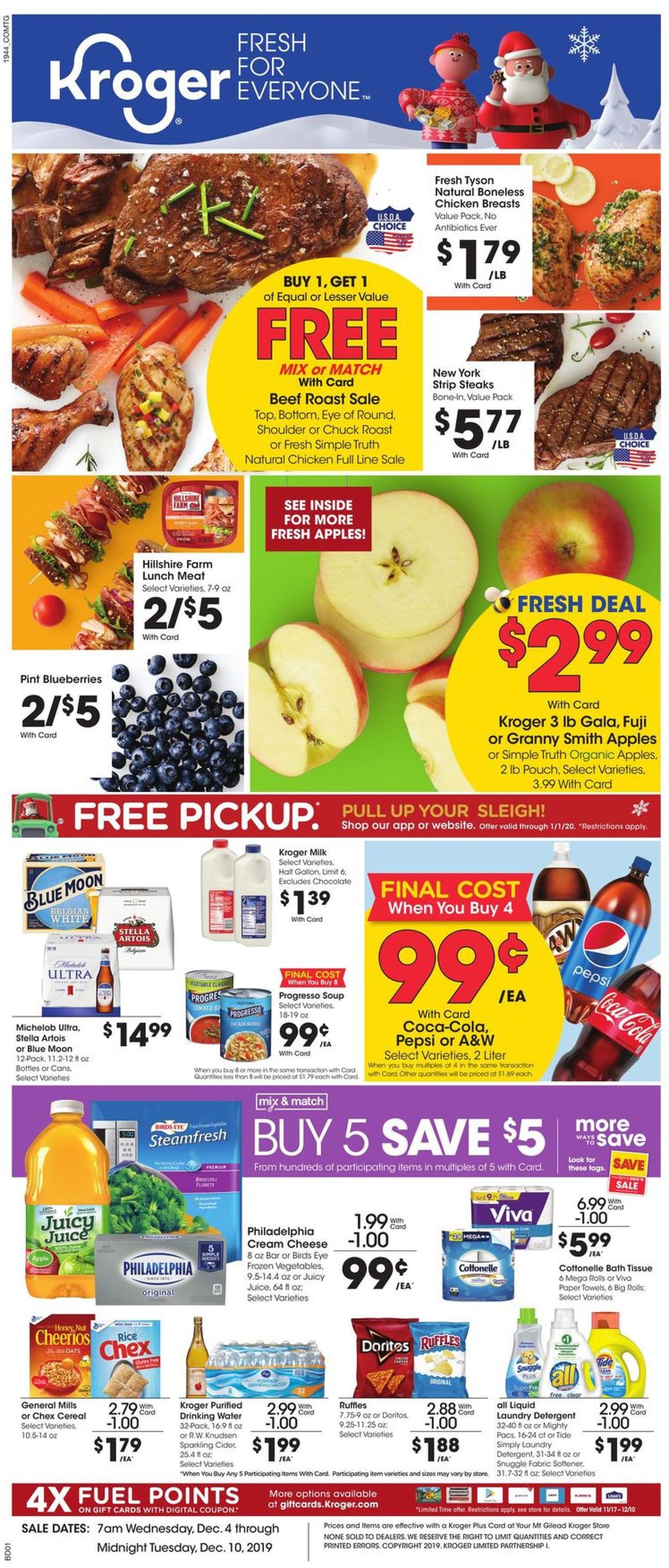 Catalogue Kroger - Holiday Ad 2019 from 12/04/2019