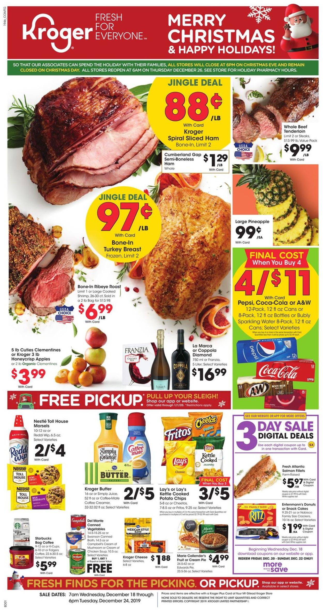 Kroger - Christmas Ad 2019 Current weekly ad 12/18 - 12/24 ...