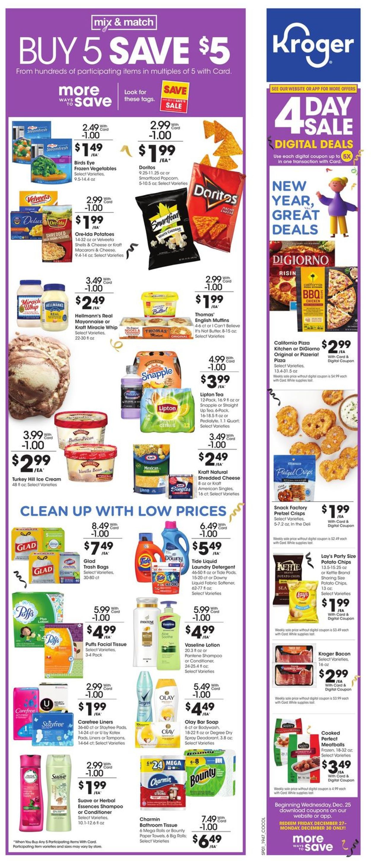 Catalogue Kroger - New Year's Ad 2019/2020 from 12/26/2019