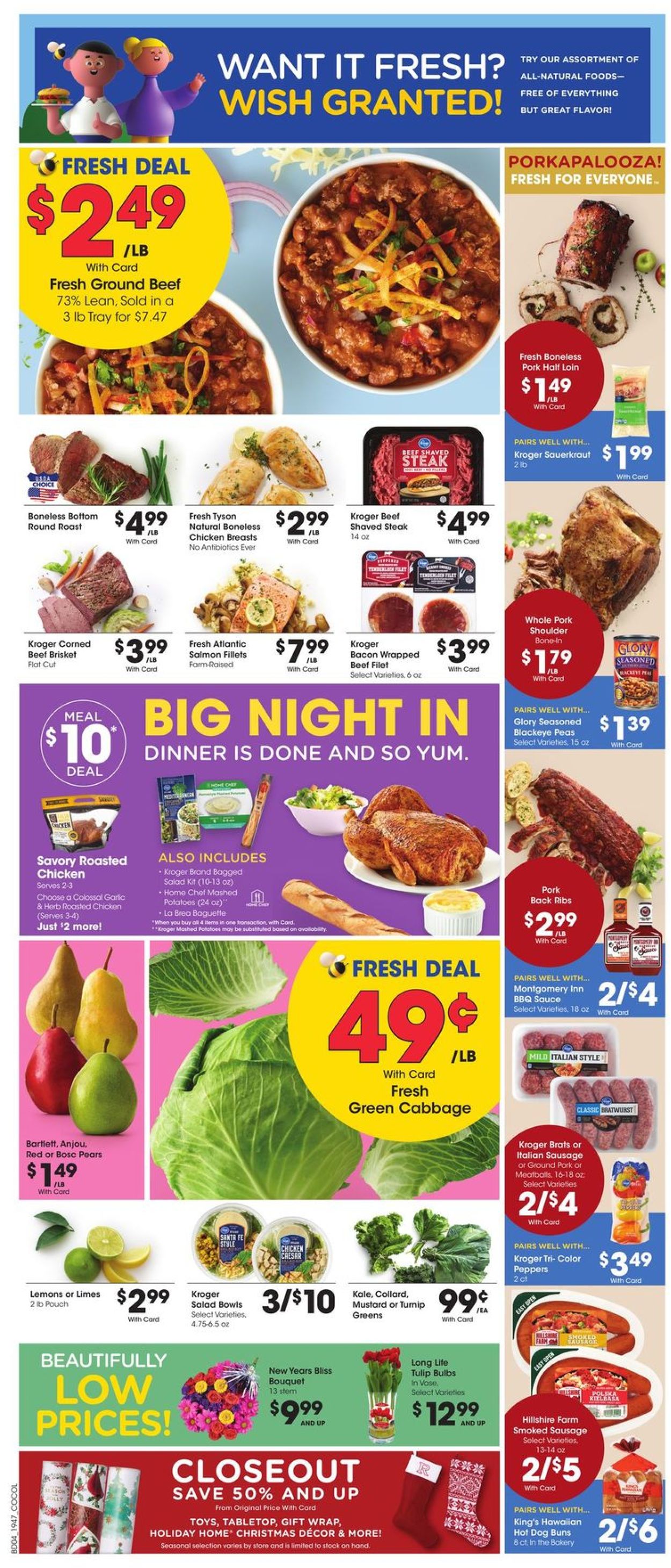 Catalogue Kroger - New Year's Ad 2019/2020 from 12/26/2019