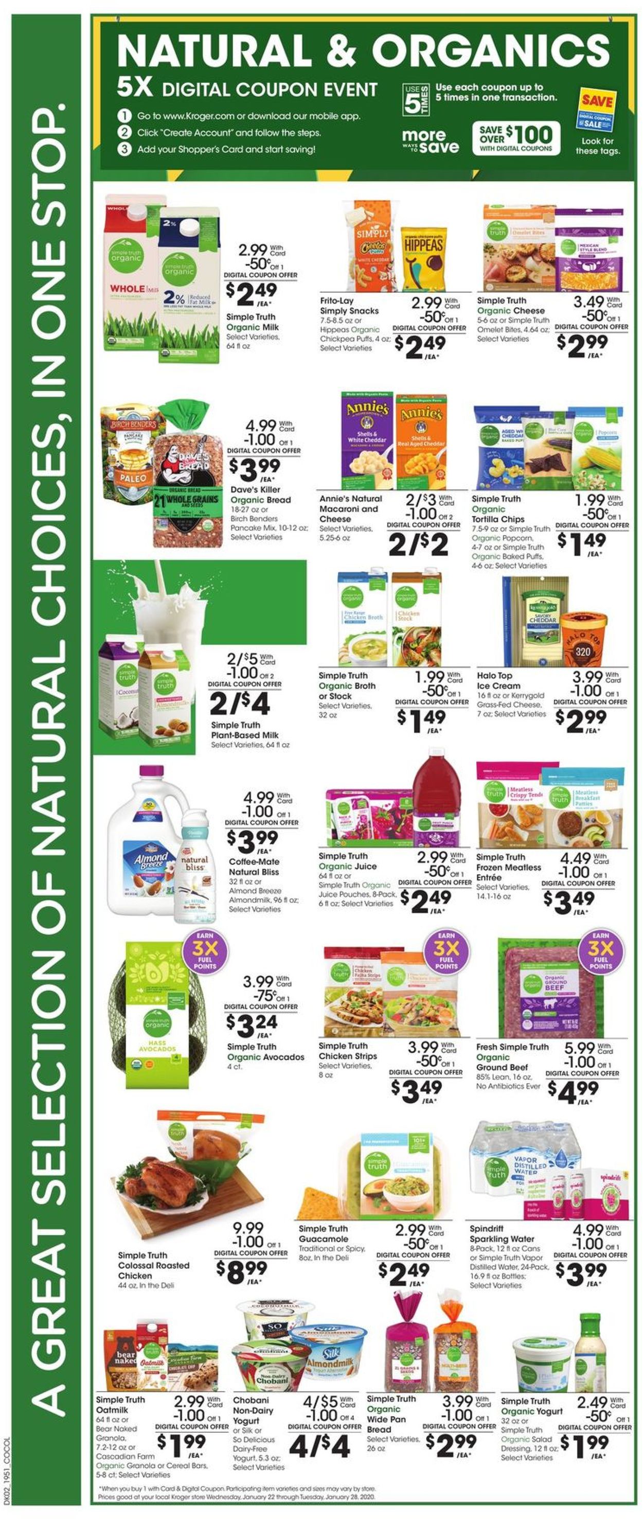 Catalogue Kroger from 01/22/2020