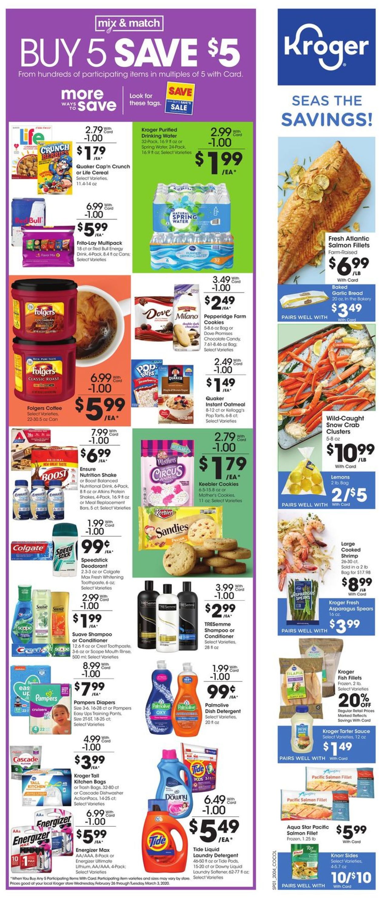 Catalogue Kroger from 02/26/2020