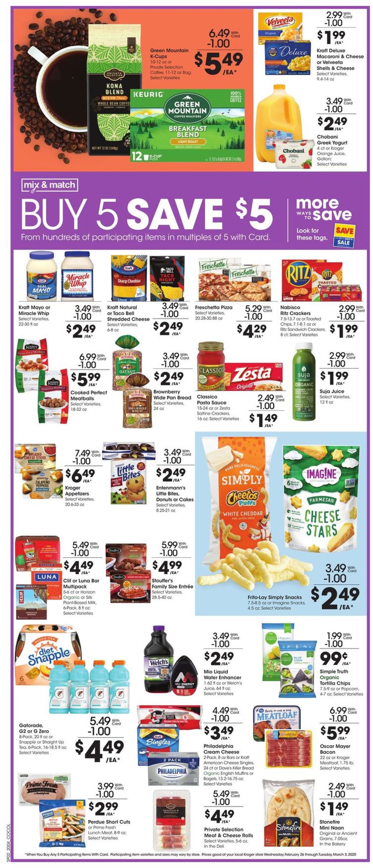 Catalogue Kroger from 02/26/2020