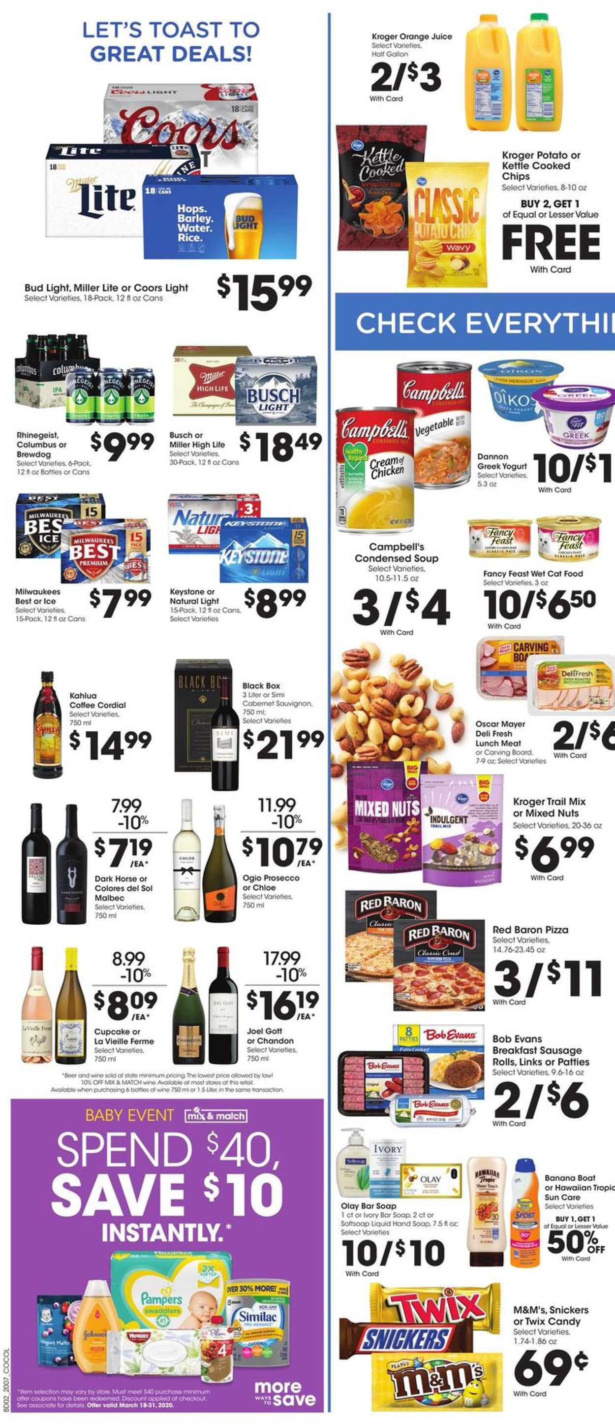Catalogue Kroger from 03/18/2020