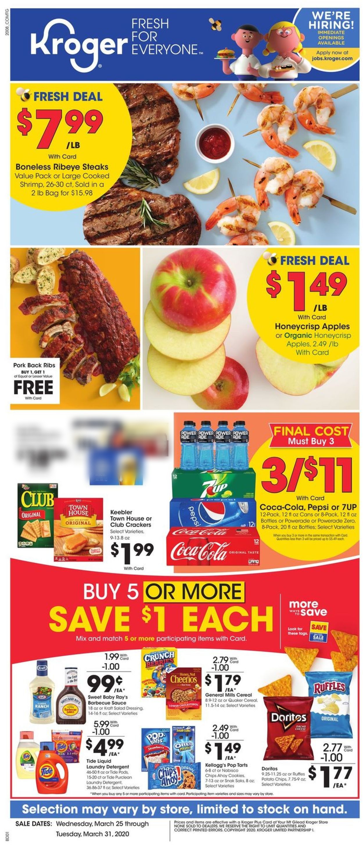 Catalogue Kroger from 03/25/2020