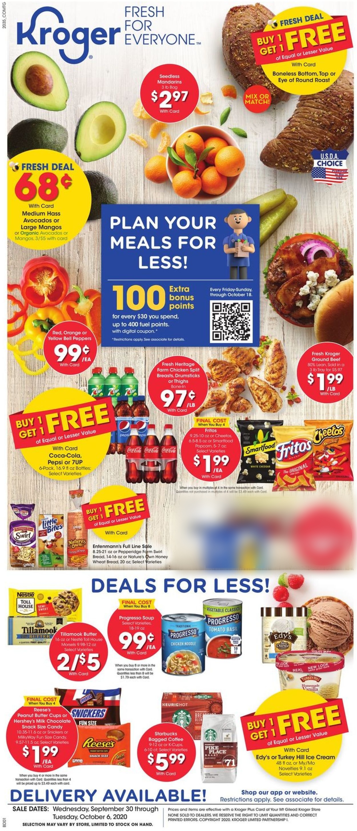 Catalogue Kroger from 09/30/2020