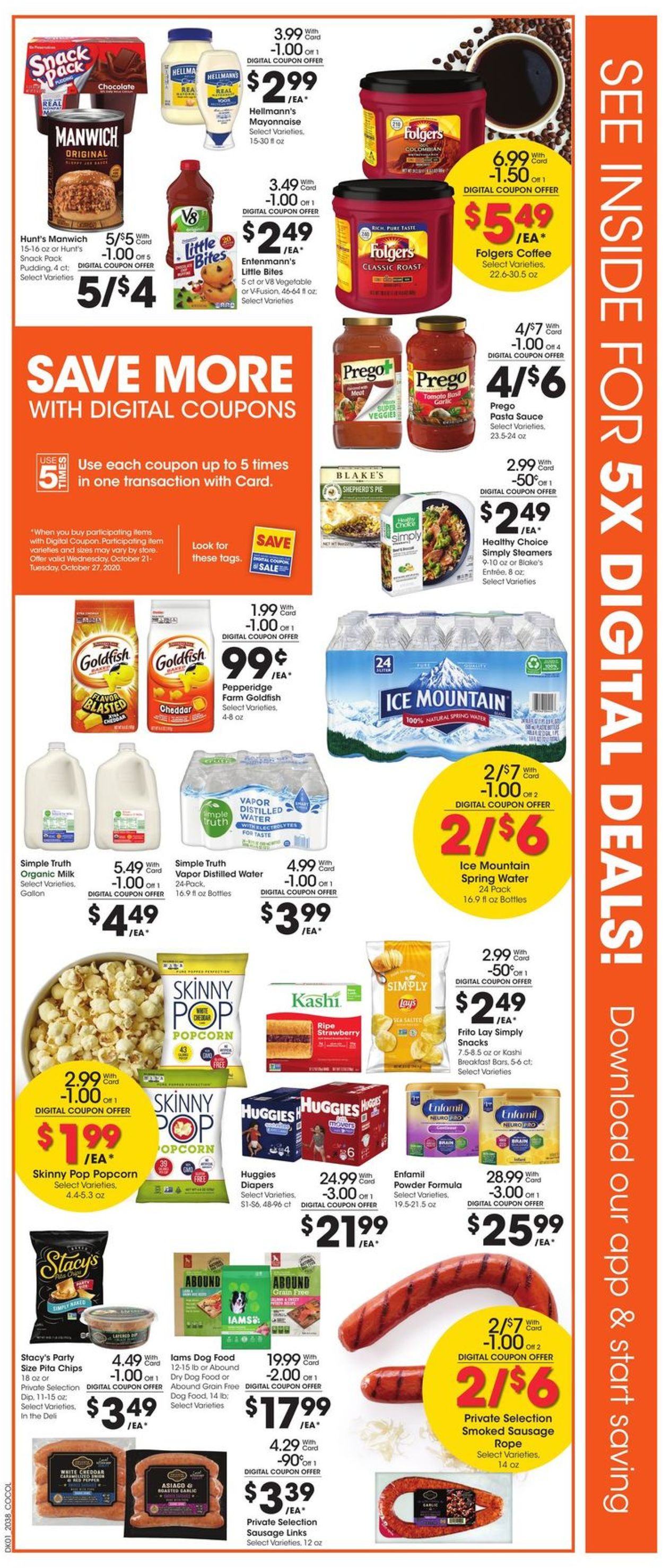 Catalogue Kroger from 10/21/2020