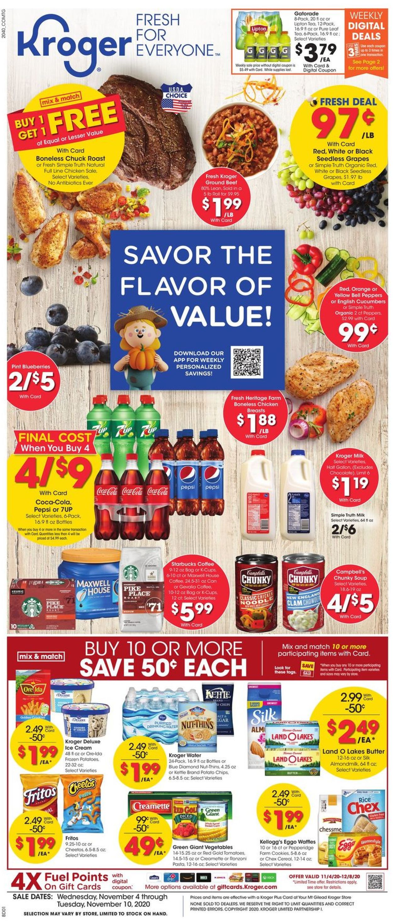 Kroger Current weekly ad 11/04 - 11/10/2020 - frequent-ads.com