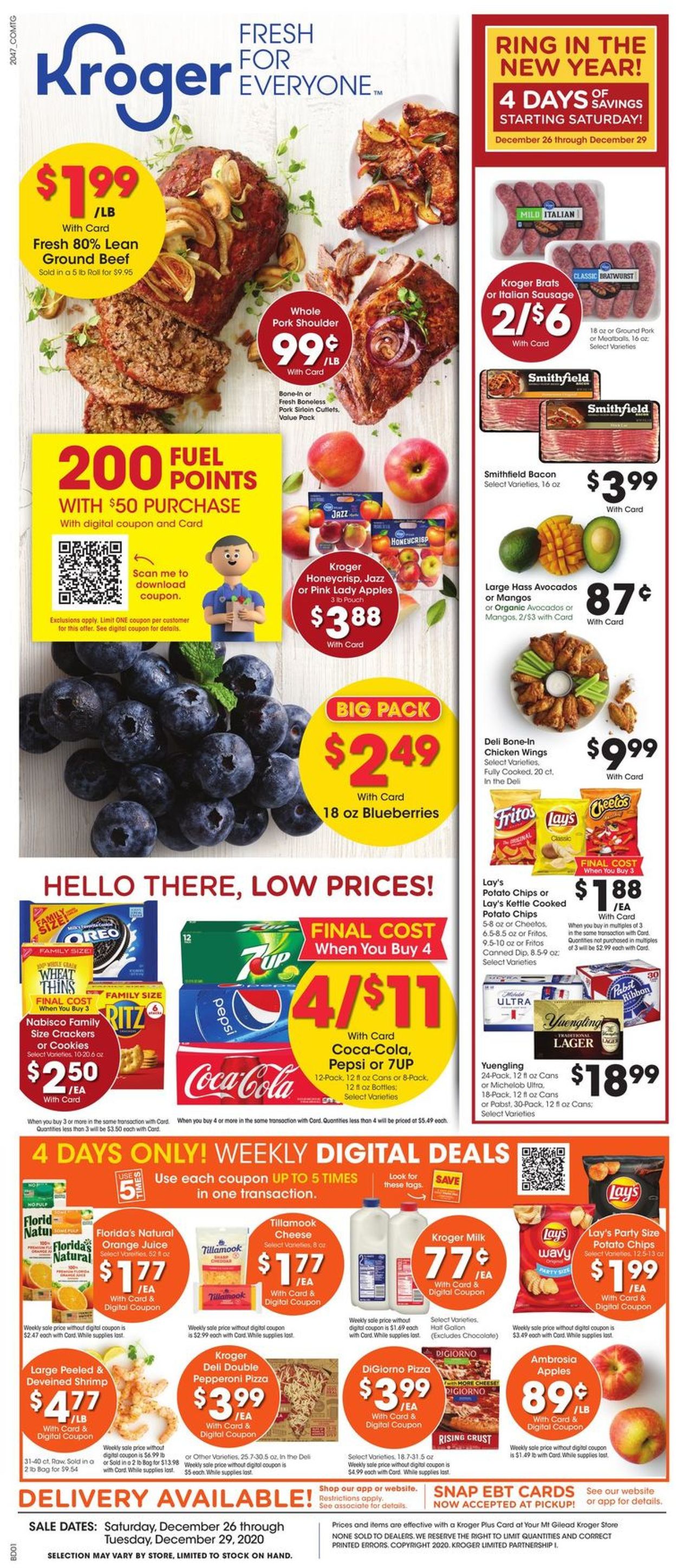 Catalogue Kroger from 12/26/2020