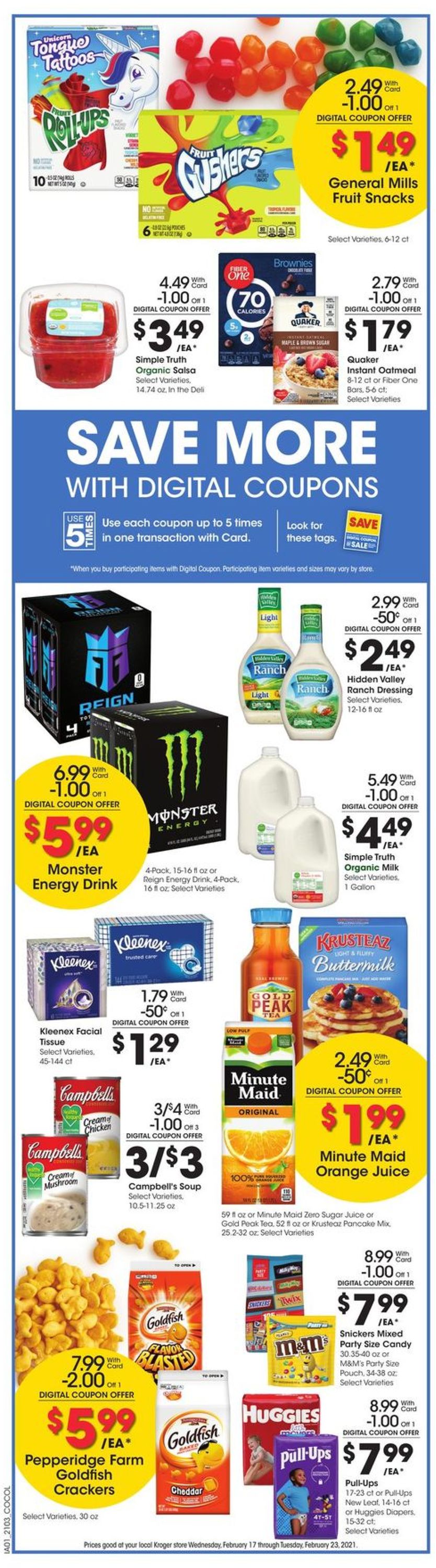 Catalogue Kroger from 02/17/2021