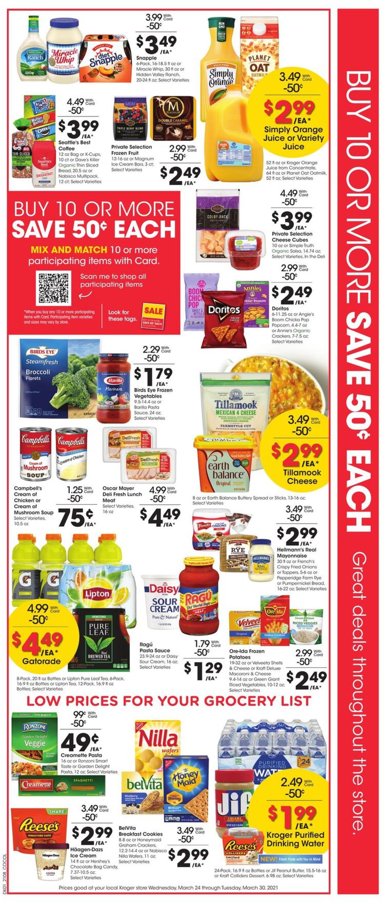 Catalogue Kroger from 03/24/2021