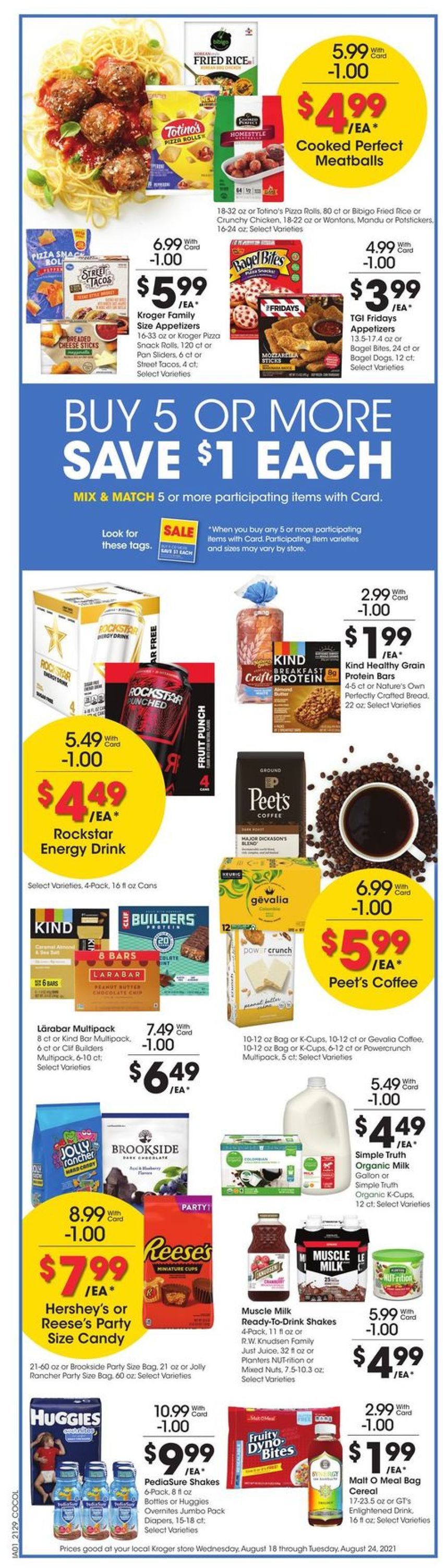 Catalogue Kroger from 08/18/2021