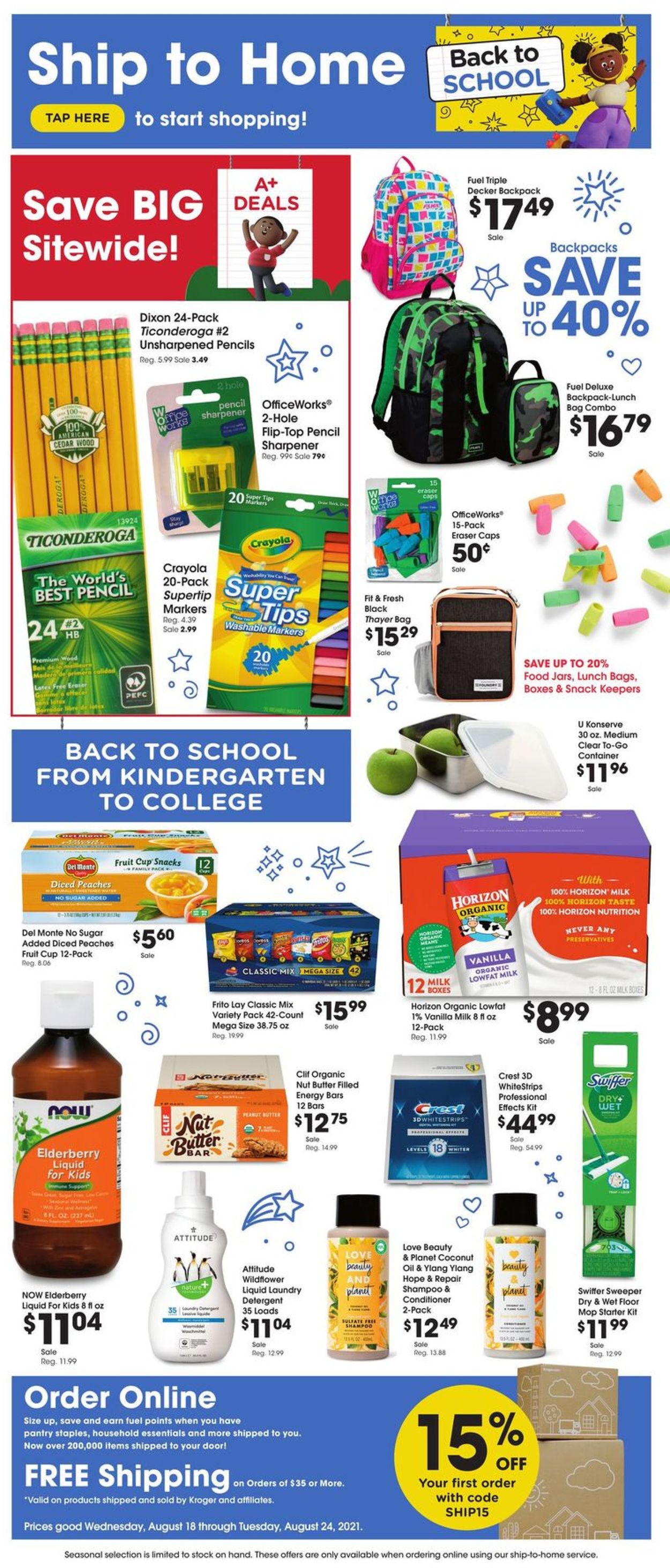 Catalogue Kroger from 08/18/2021