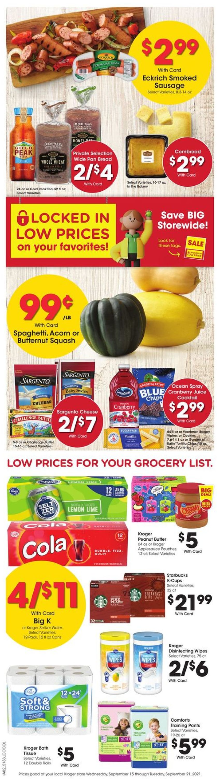 Catalogue Kroger from 09/15/2021