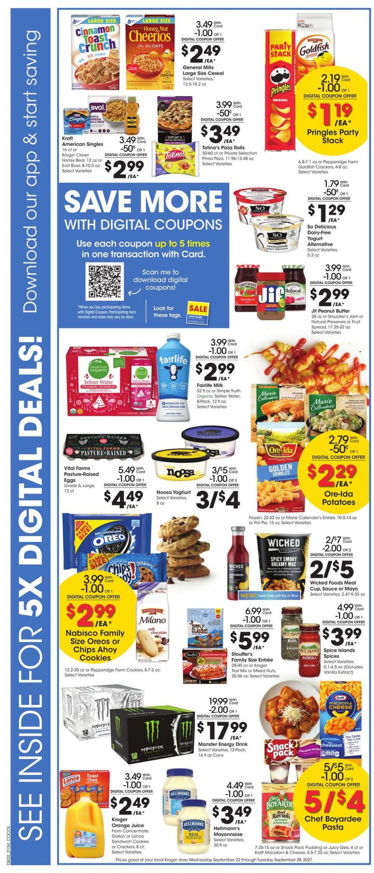Catalogue Kroger from 09/22/2021