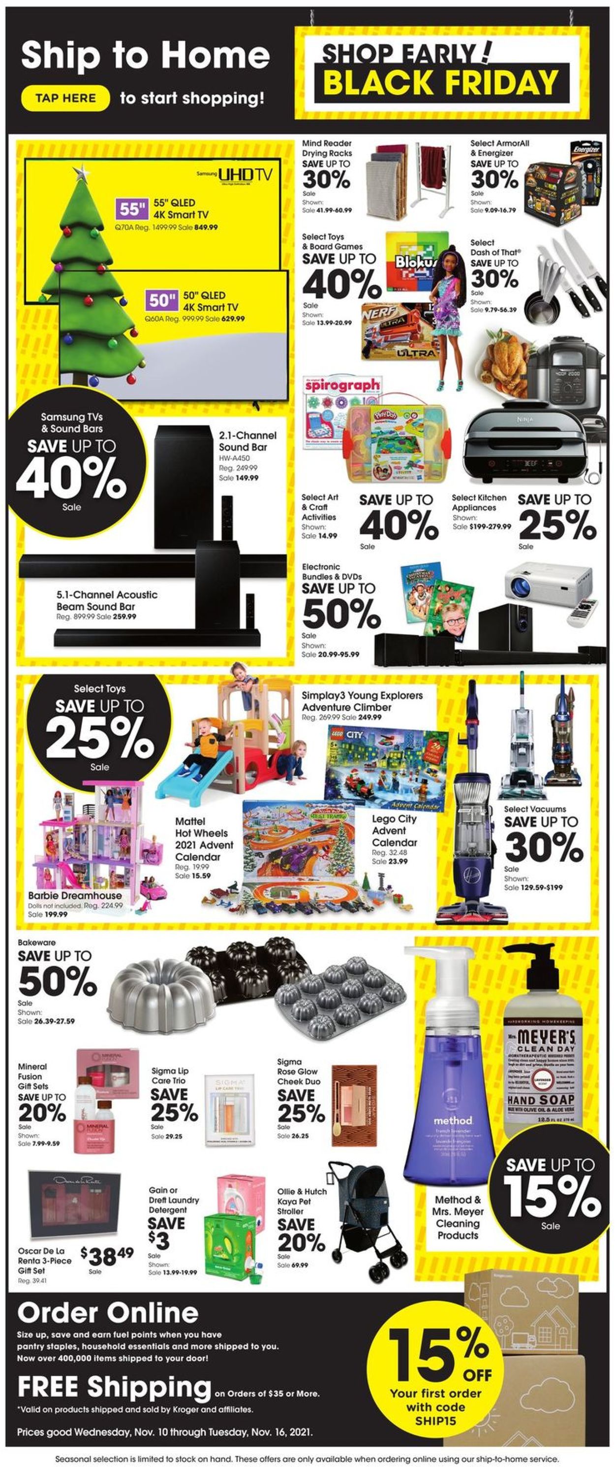 Catalogue Kroger BLACK FRIDAY 2021 from 11/10/2021