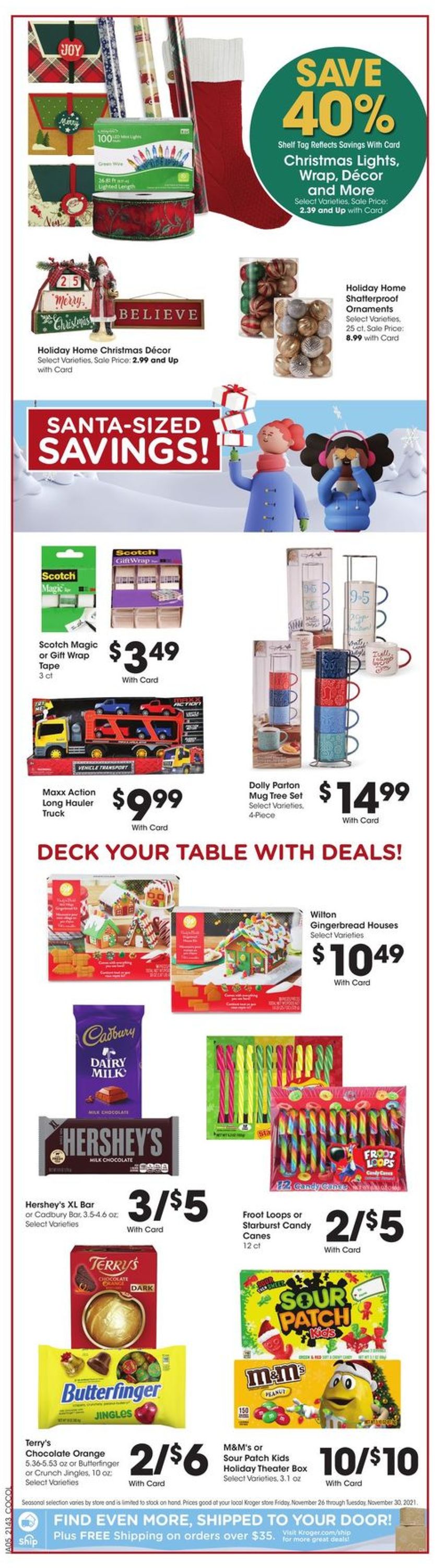 Catalogue Kroger from 11/26/2021