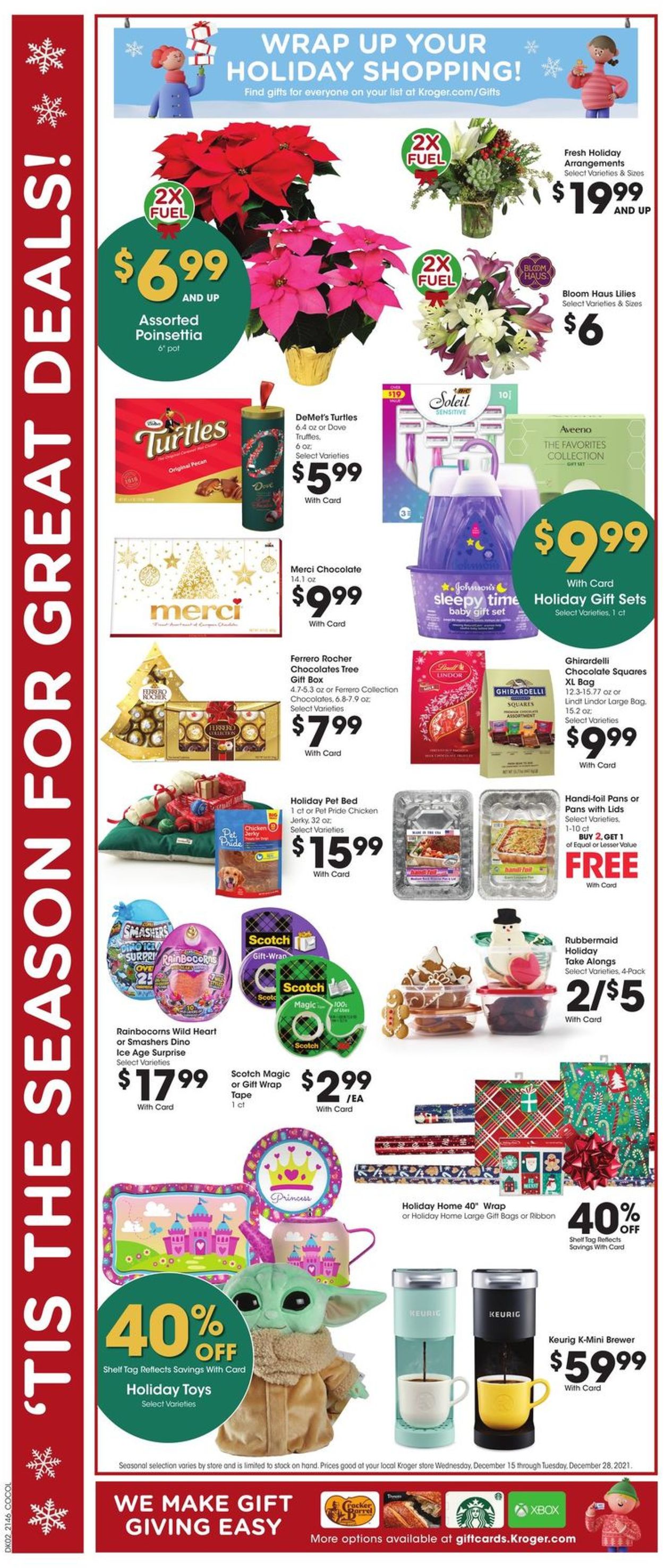 Catalogue Kroger HOLIDAY 2021 from 12/15/2021
