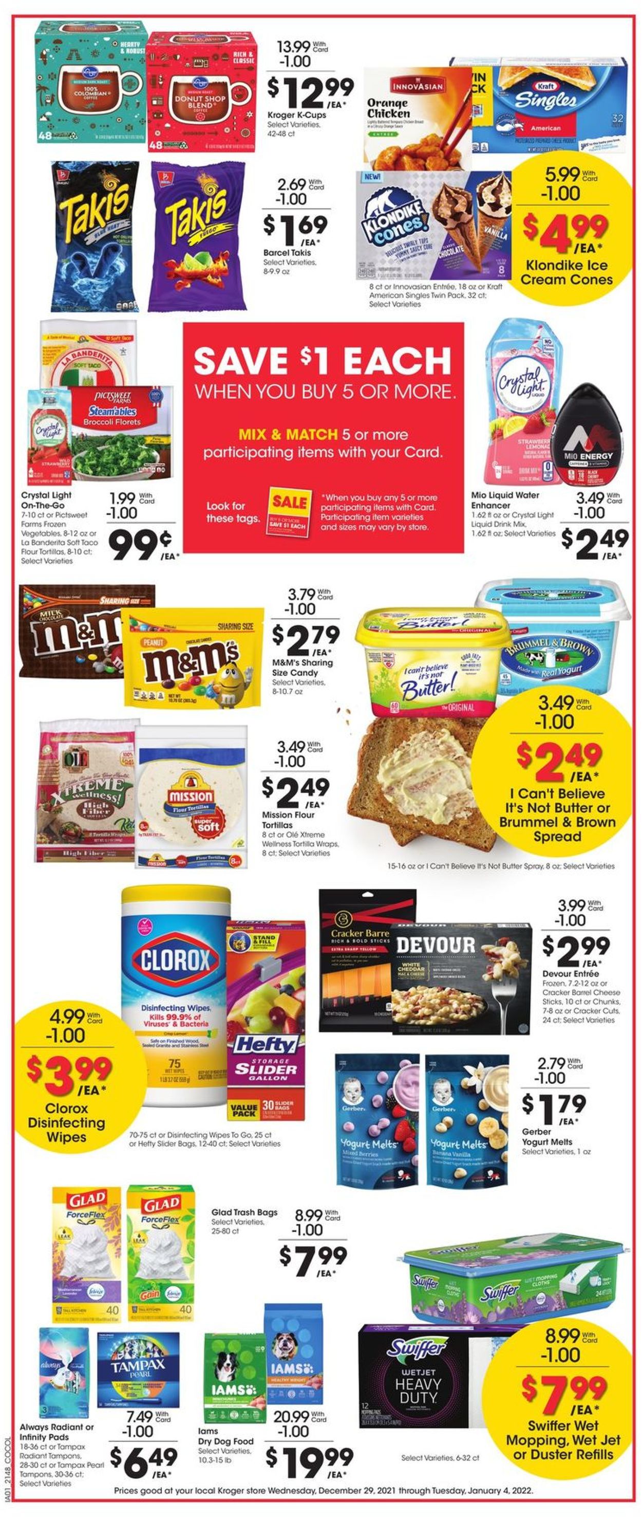 Catalogue Kroger from 12/29/2021