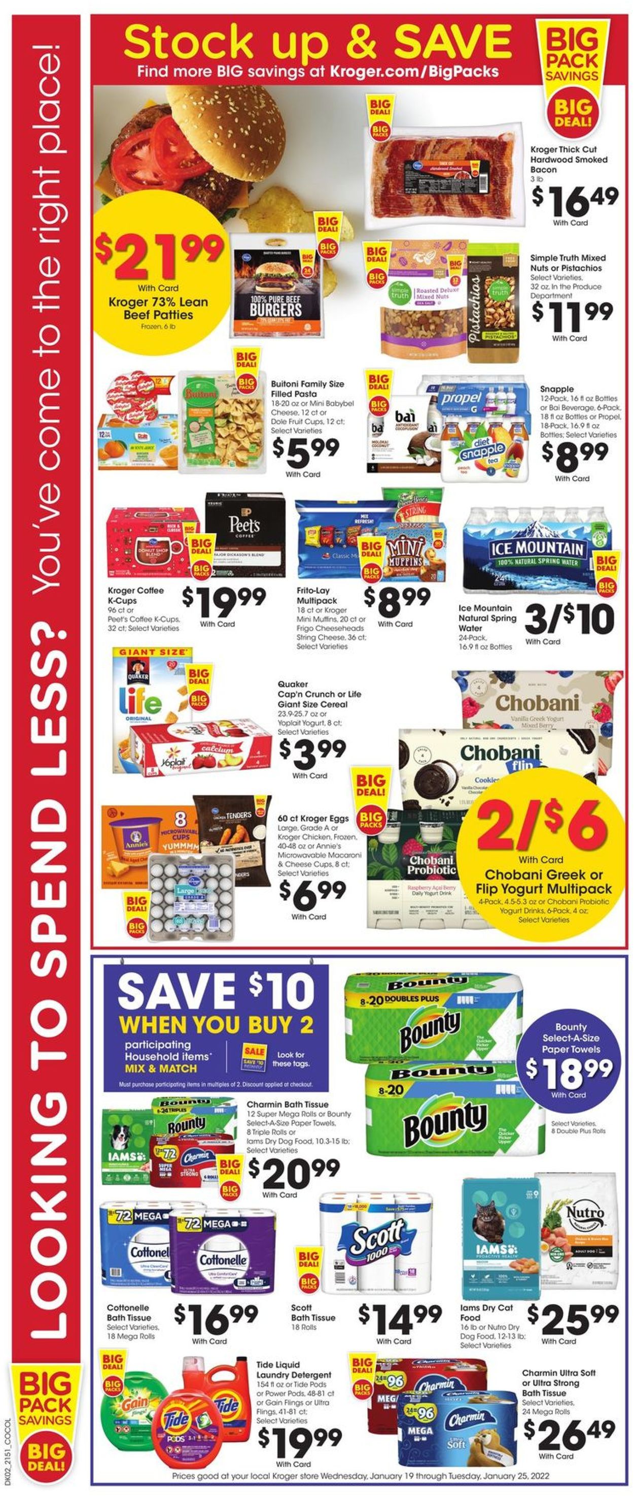 Catalogue Kroger from 01/19/2022