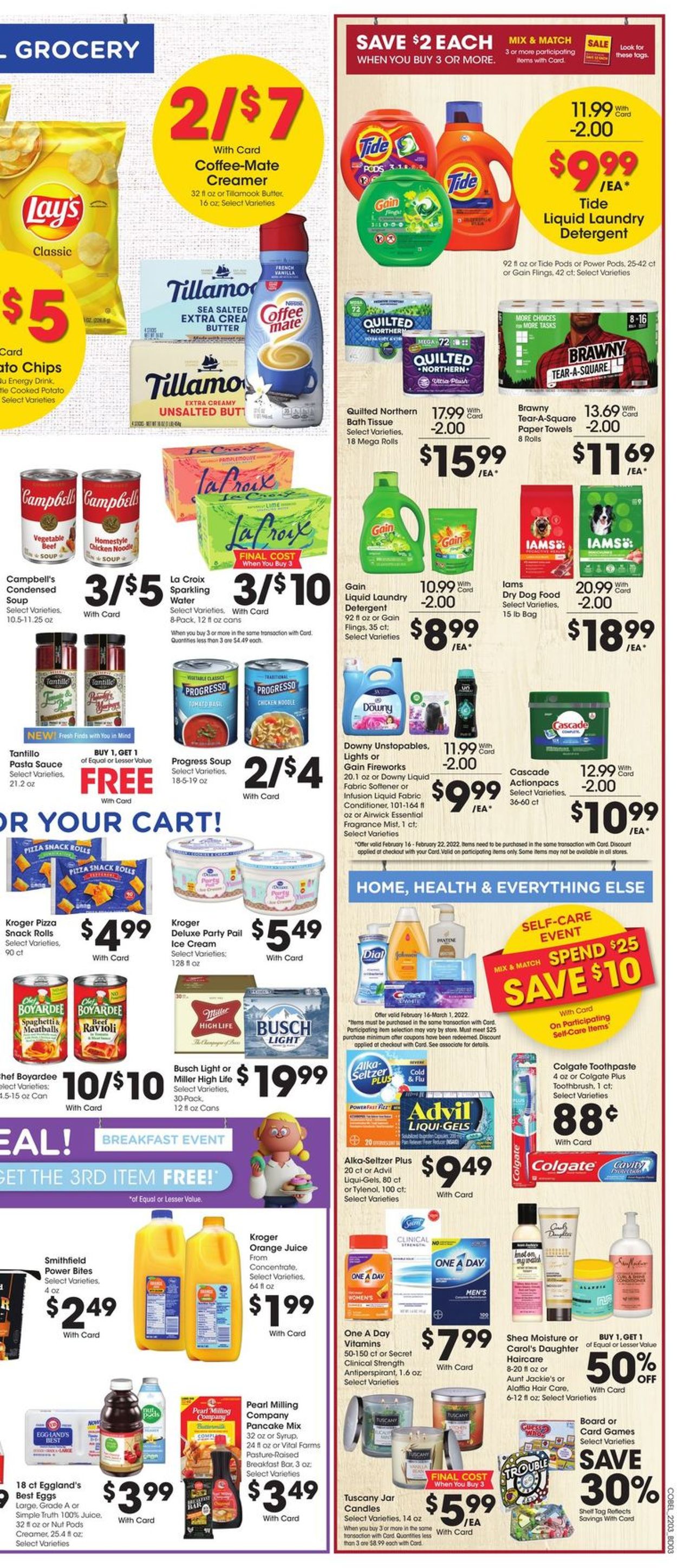 Catalogue Kroger from 02/16/2022