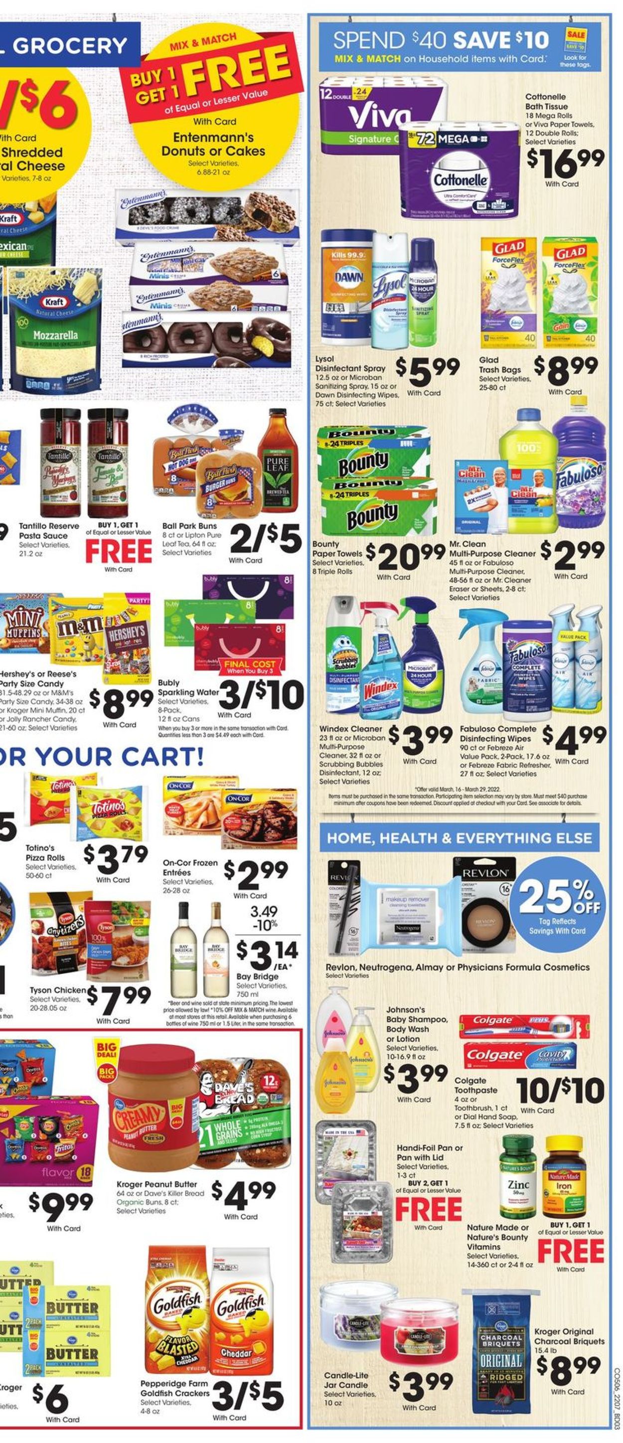 Catalogue Kroger from 03/16/2022