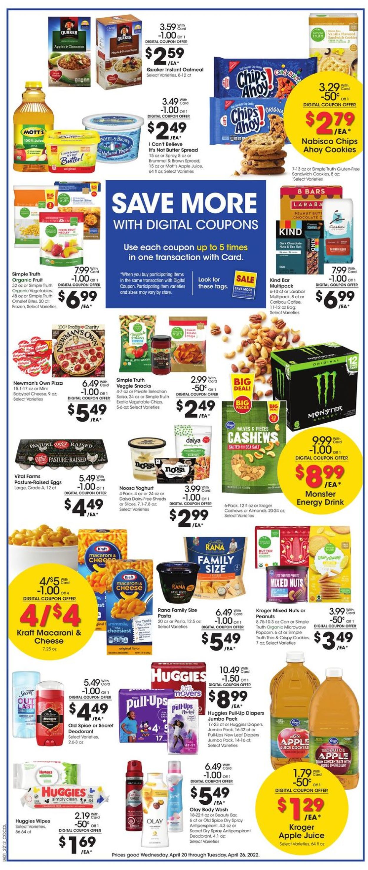 Catalogue Kroger from 04/20/2022
