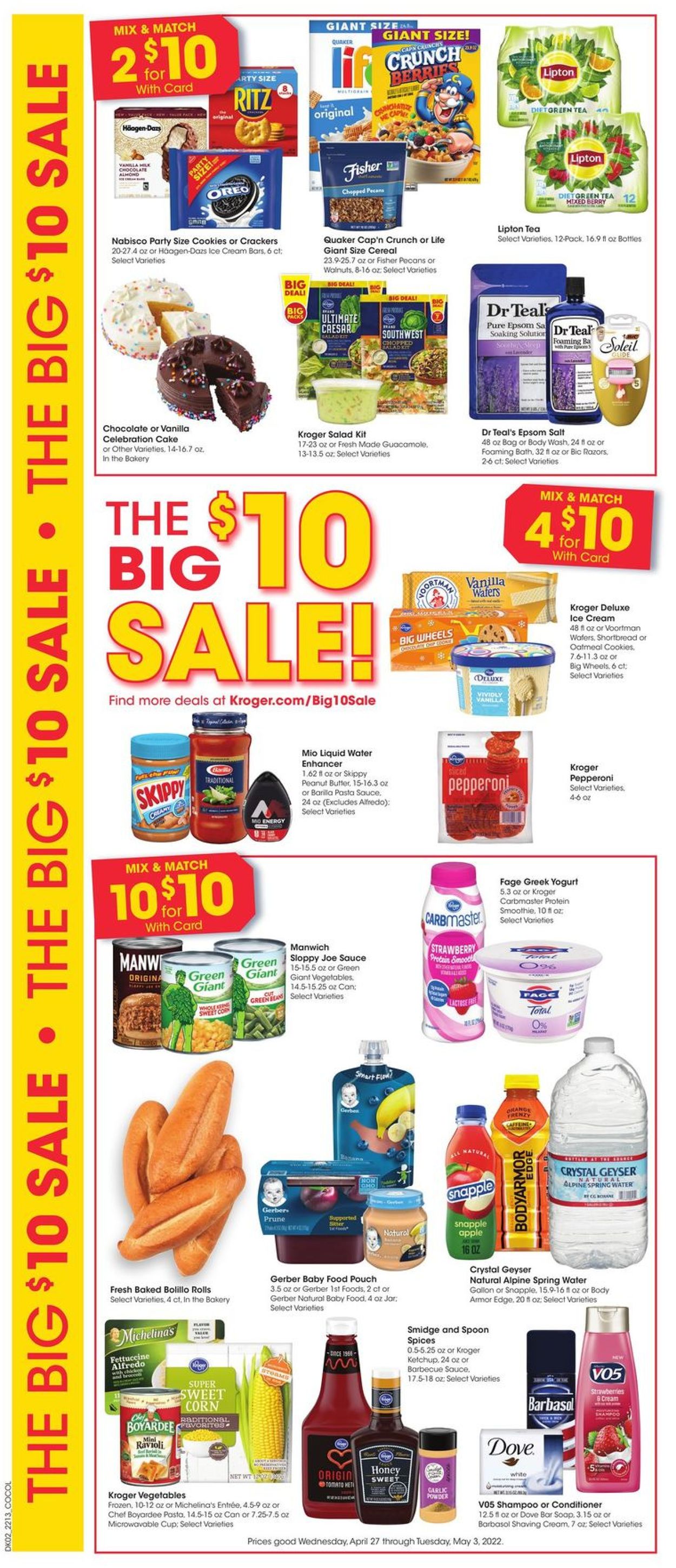 Catalogue Kroger from 04/27/2022