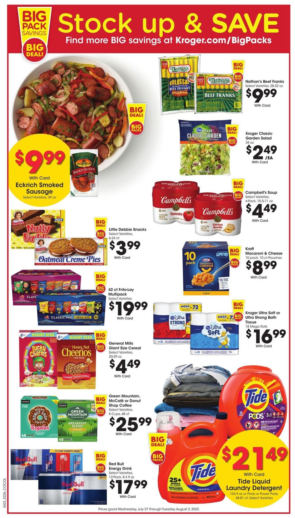 Catalogue Kroger from 07/27/2022