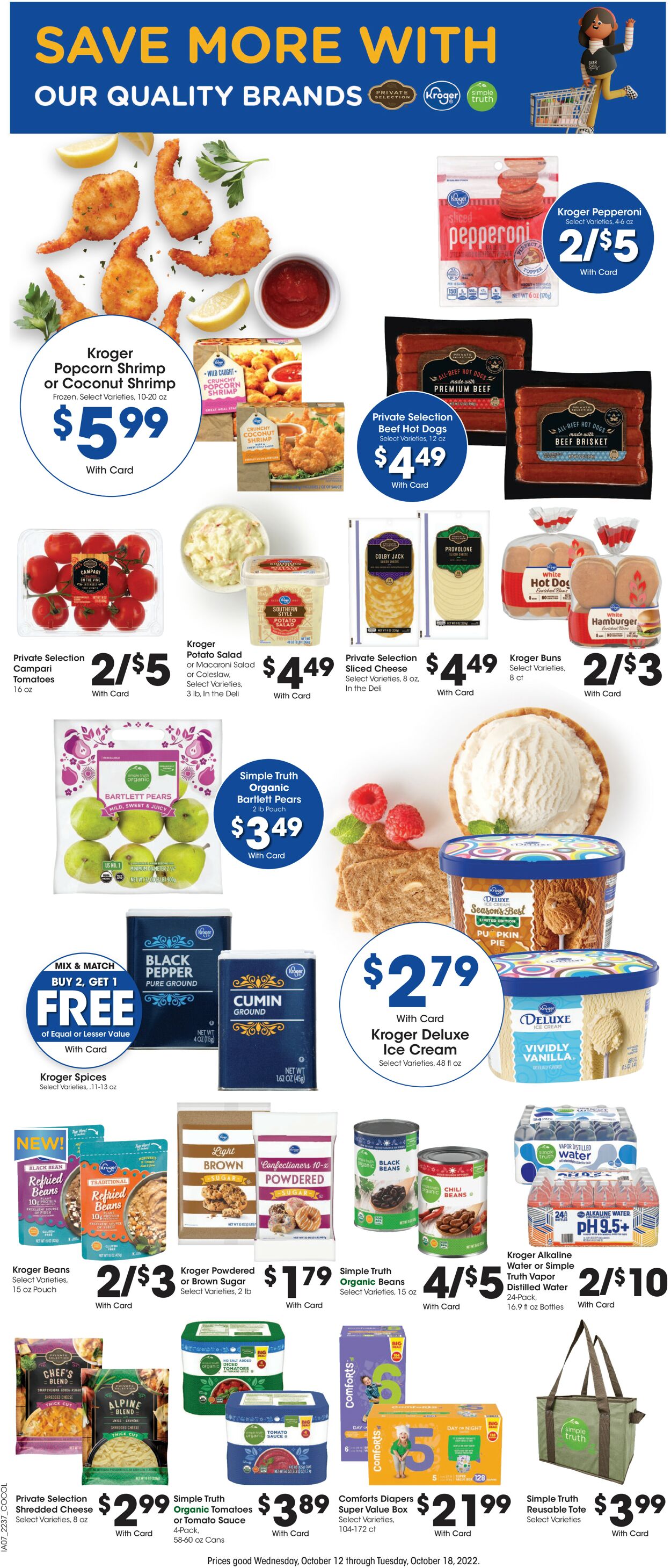 Catalogue Kroger from 10/12/2022
