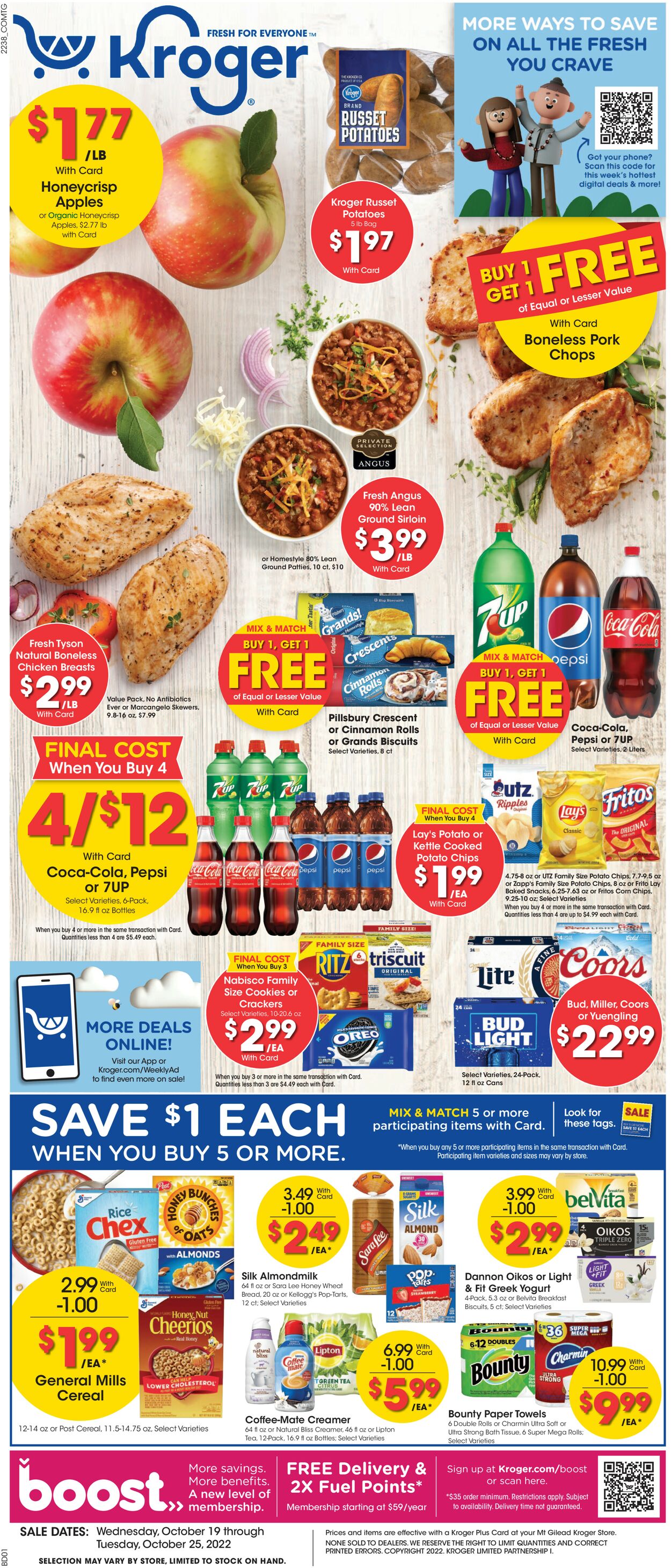 Catalogue Kroger from 10/19/2022
