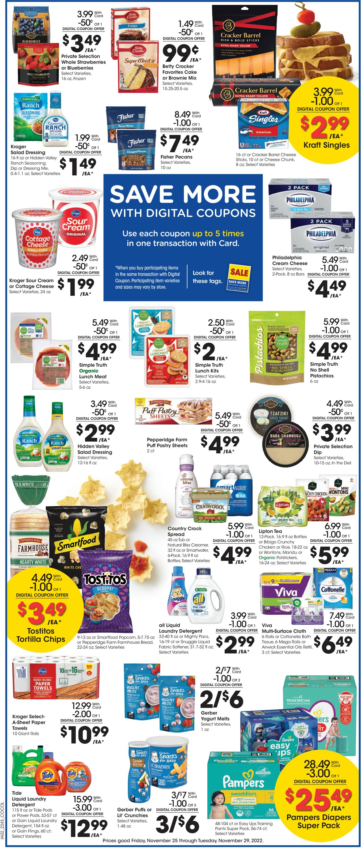 Catalogue Kroger from 11/25/2022