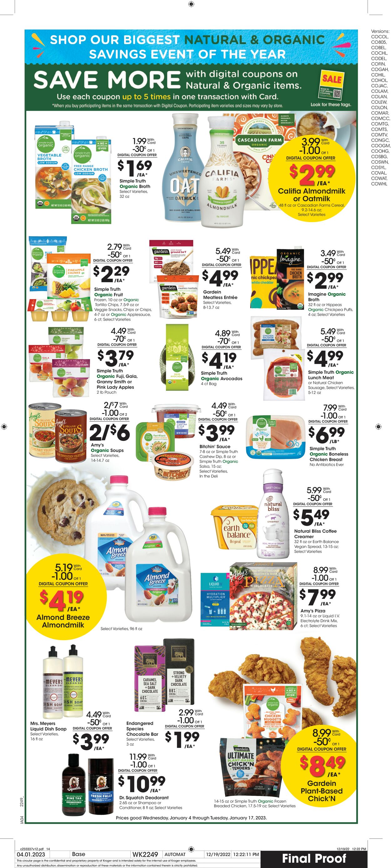 Catalogue Kroger from 01/11/2023