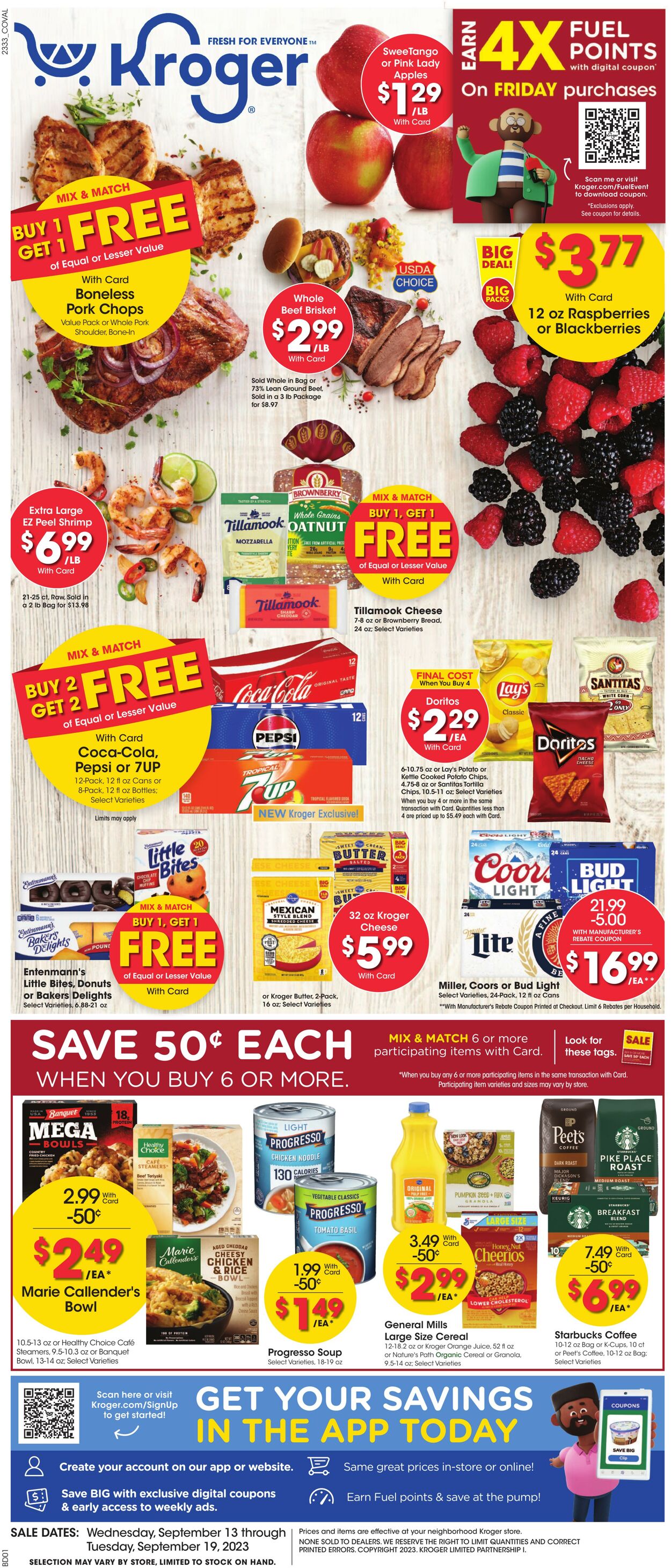 Catalogue Kroger from 09/13/2023