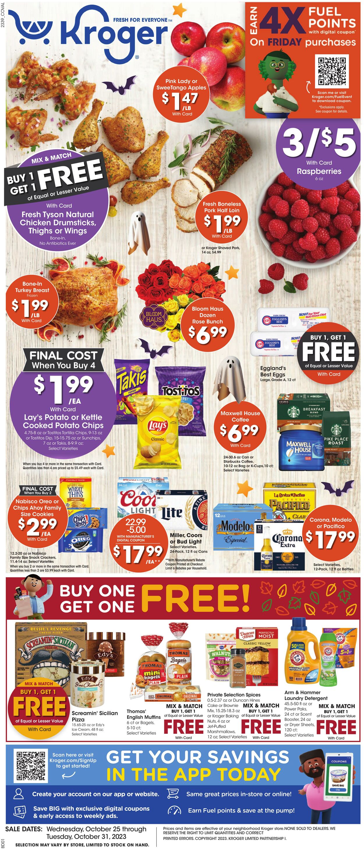 Catalogue Kroger from 10/25/2023