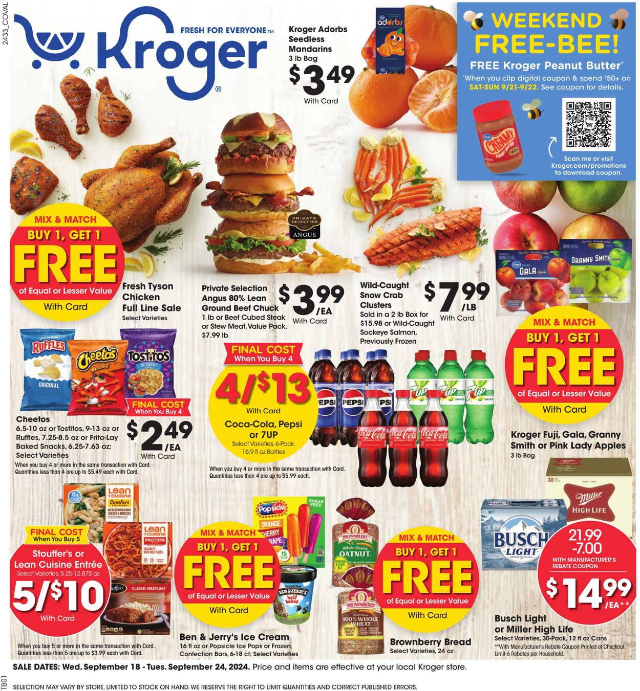 Catalogue Kroger from 09/18/2024