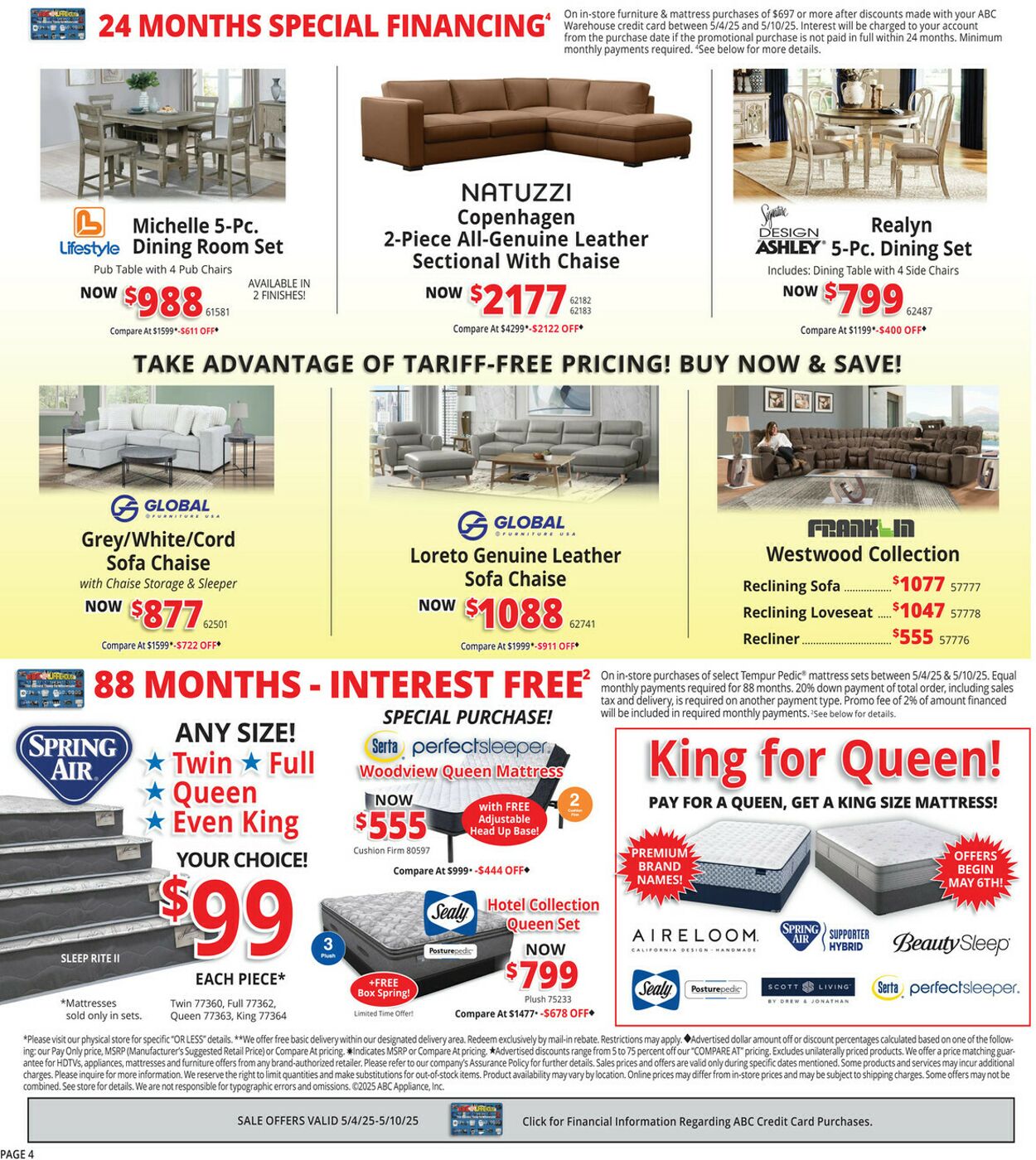 Catalogue ABC Warehouse from 05/04/2025