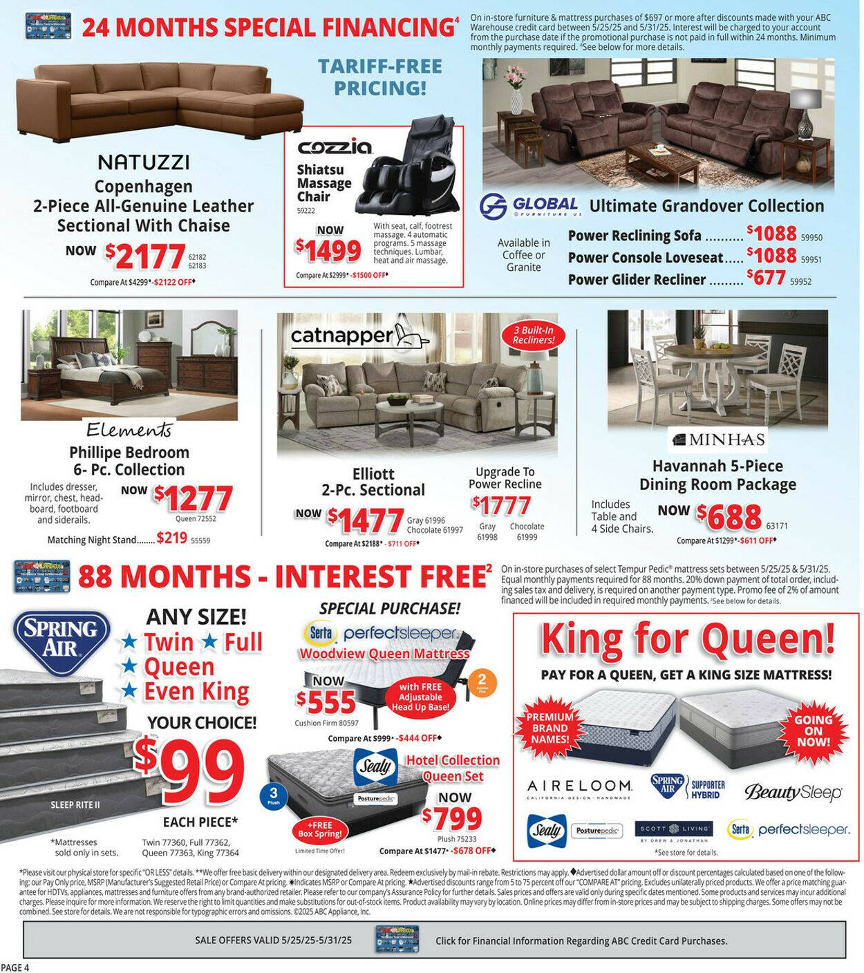 Catalogue ABC Warehouse from 05/25/2025